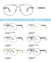 Металлическая оправа с дужками из пластика TR-90 с флексом MR0093