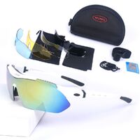 Safety shockproof sports goggles with 3 caps SP0868