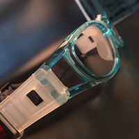 Wind and sand proof double lens black goggles 030A