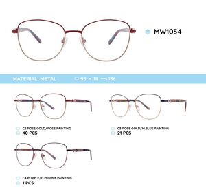 Metal women's frames for glasses MW1054