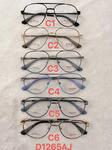 Metal frame for glasses with spring hinges Defile D1265AJ