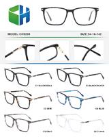 Plastic acetate frame with spring hinges CH5200-DA