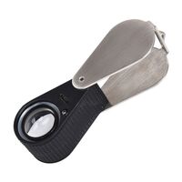 Folding magnifier with universal backlight 7804充电款-XX, diameter: 22 mm, magnification: 10X, 20X, 30X