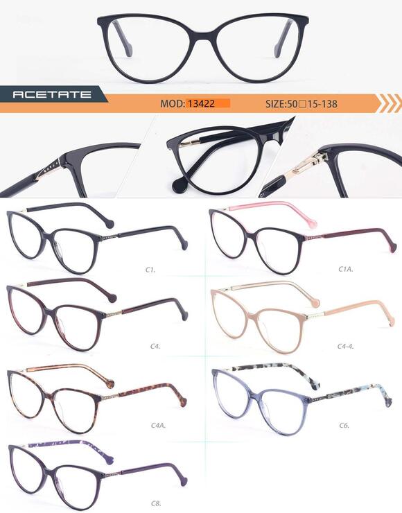 Оправа пластиковая из ацетата женская с флексом 13422-DA