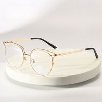 Metal glasses with blue light and UV protection 9704-3-GT