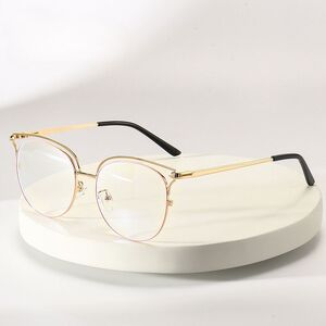 Metal glasses with blue light and UV protection 9704-3-GT