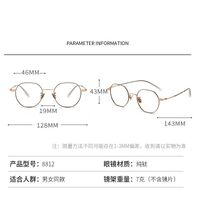 Metal pure titanium frame SANTA 纯钛S8812