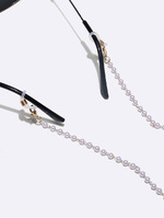 Set of four gold, silver and black glasses chain GM119