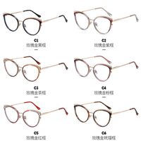 Combined frame (metal + TR90) or glasses with blue light protection, with spring hinges FA87240