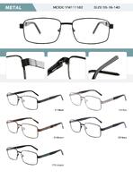 Metal frame for men with spring hinges YM111182-DA