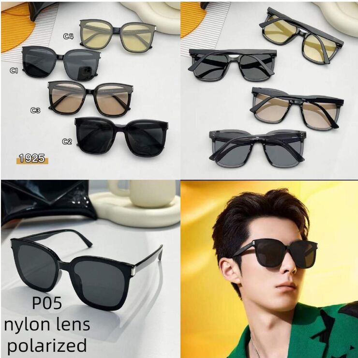 Polarized metal + TR90 sunglasses P05KY 1925