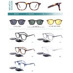 Plastic acetate frame + polarized clip-on Big City M1111S