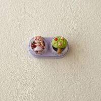 Mini soft contact lens kit retractable W-CT42辫子女孩
