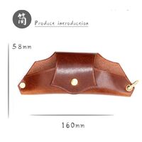 Genuine leather glasses case ZY002