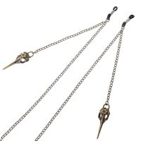 Metal non-slip chain, with hollow beak suspension, for glasses and masks GL198