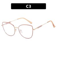 Metal glasses with blue light protection for women 7140-PN