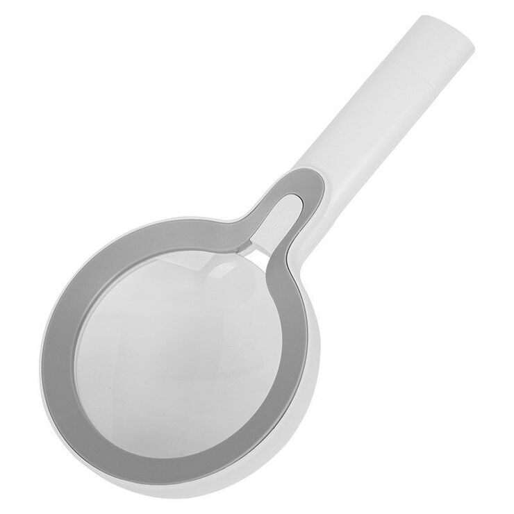 Magnifier with universal backlight, magnifying glass with handle 8013手持-XX, diameter 108 mm, magnification: 5Х, 10Х