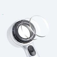 Magnifier with universal backlight, magnifying glass with handle 8690, diameter: 35 mm, magnification: 30X