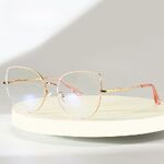 Metal glasses with blue light and UV protection 9705-3-GT