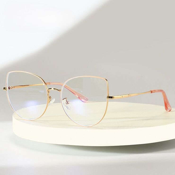 Очки металлические с защитой от синего света 9705-3-GT