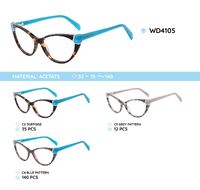 Plastic frames for glasses acetate material WD4105
