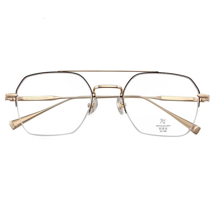 Оправа металлическая с линзами Blue Ray Cut MAMO S31752