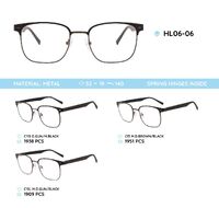 Metal frame with TR-90 temples with spring hinges HL06-06