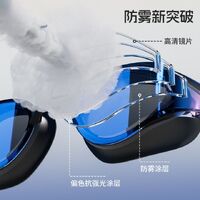 Swimming waterproof anti-fog goggles, diopters from -2.00 to -6.00, YJ09-YU