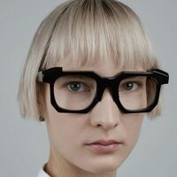 Plastic glasses with blue light protection for women 6114-PN