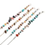 Natural colorful stone glasses chain GL1204