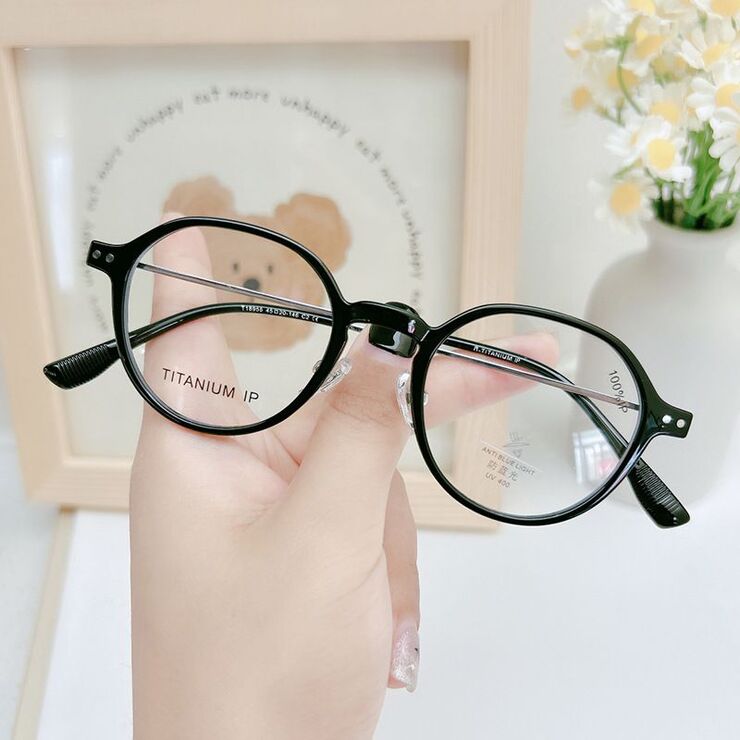 Оправа сверхлёгкая титановая + пластик TR90 с защитой от синего цвета MAMO T18955