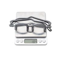 Оправа детская пробная силиконовая полуободковая для подбора очков STF5270-H Black (PJ080) 