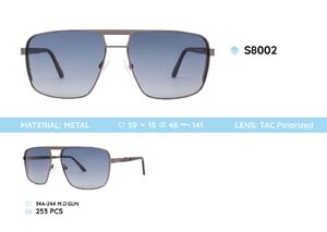 Metal frame polarized sunglasses S8002