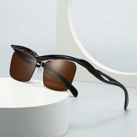 Пластиковые солнцезащитные очки в ретро стиле с квадратными линзами Elit LH169-EL