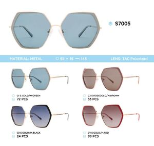 Metal frame polarized sunglasses S7005