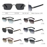 Metal + acetate sunglasses Leke S33108