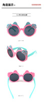 Polarized silicone sunglasses with UV400 protection for kids T11030