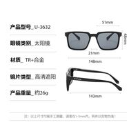 Plastic + metal square sunglasses for men Elit 3632-EL