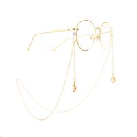 Металлическая нескользящая цепочка, золотая корона, для очков и масок GA022