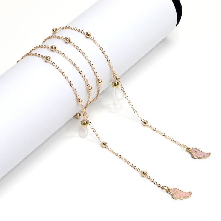 Metal non-slip chain, with wing suspension, for glasses and masks GL1021-2