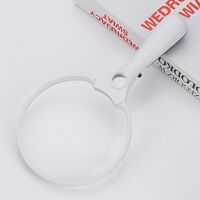 Magnifier with universal backlight, magnifying glass with handle 607B-XX, diameter 127 mm, magnification: 2Х, 4Х, 25Х