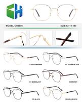 Metal frame for men with spring hinges CH8856-DA