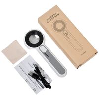 Magnifier with universal backlight, magnifying glass with handle 3008C-XX, size: diameter 30 mm, magnification: 60X