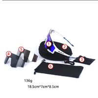 Очки защитные противоударные спортивные +3 насадки 0923-1