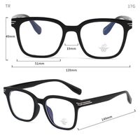 TR90 plastic frame with Blue Ray Cut protection lenses MAMO M3851