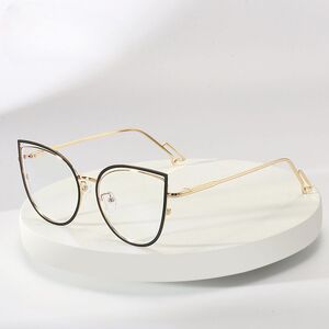 Metal glasses with blue light and UV protection 9701-3-GT