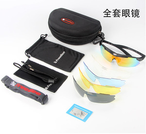 Windproof bicycles glasses, five lenses set Classic-0089 there is a frame for diopter lenses inside
