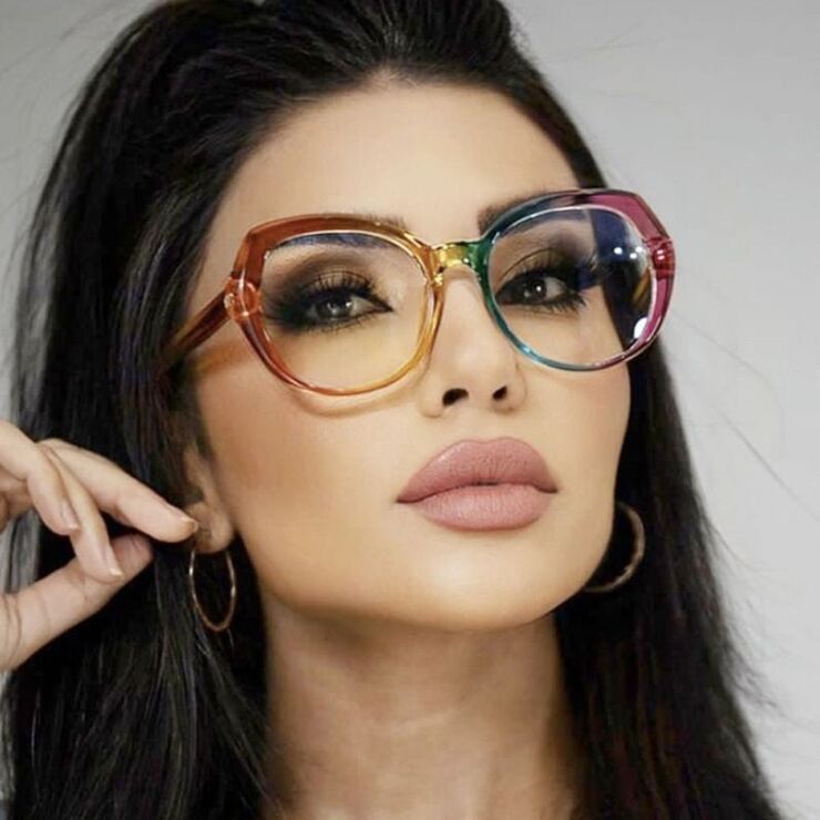 Очки пластиковые TR90 женские с защитой от синего света TR5013-PN