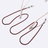 Bordo-colored metal non-slip chain, for glasses and masks GL1437