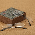 Metal bifocal eyeglasses for reading KY9043, diopters from +1.00 to +4.00, PD62-64